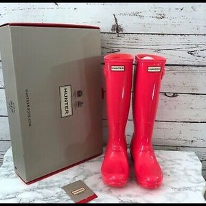 HUNTER HIGH GLOSS ORIGINAL TALL WATERPROOF BOOTS